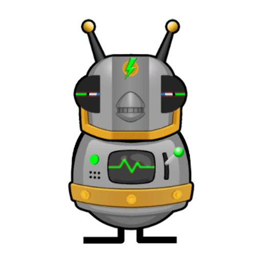 Yellow blue-eyed duck wearing Robot Outfit, colour slot 1