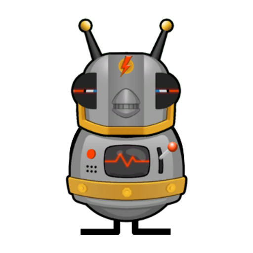 Yellow blue-eyed duck wearing Robot Outfit, colour slot 5