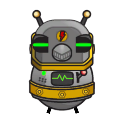 Rotating overworld view of a yellow blue-eyed duck wearing Robot Outfit