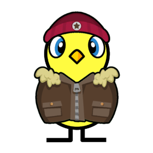 Yellow blue-eyed duck wearing Winter Outfit, colour slot 6