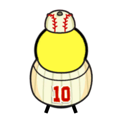 Rotating overworld view of a yellow blue-eyed duck wearing Baseball Outfit