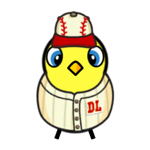 Rotating overworld view of a yellow blue-eyed duck wearing Baseball Outfit