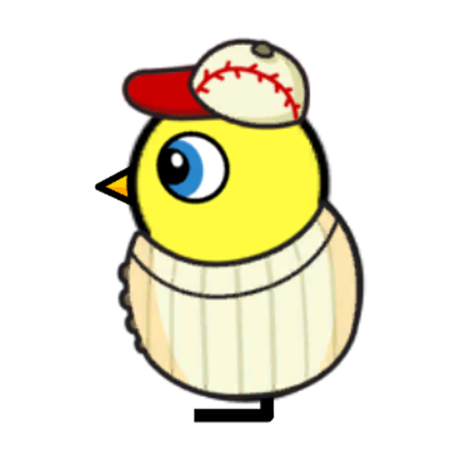 Rotating overworld view of a yellow blue-eyed duck wearing Baseball Outfit