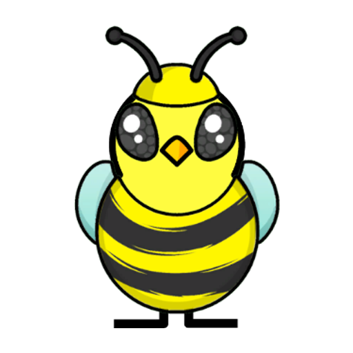 Yellow blue-eyed duck wearing Bee Outfit, colour slot 1