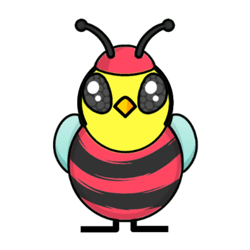 Yellow blue-eyed duck wearing Bee Outfit, colour slot 2
