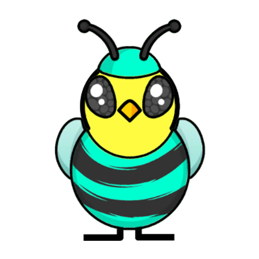 Yellow blue-eyed duck wearing Bee Outfit, colour slot 4