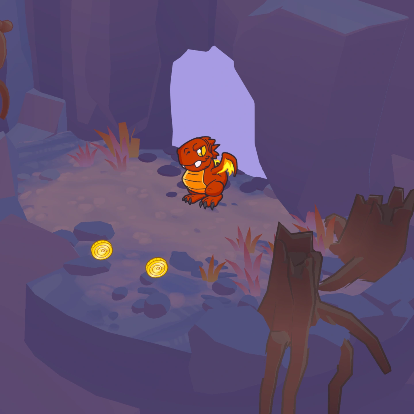 Drake outside his cave in Volcano Town.