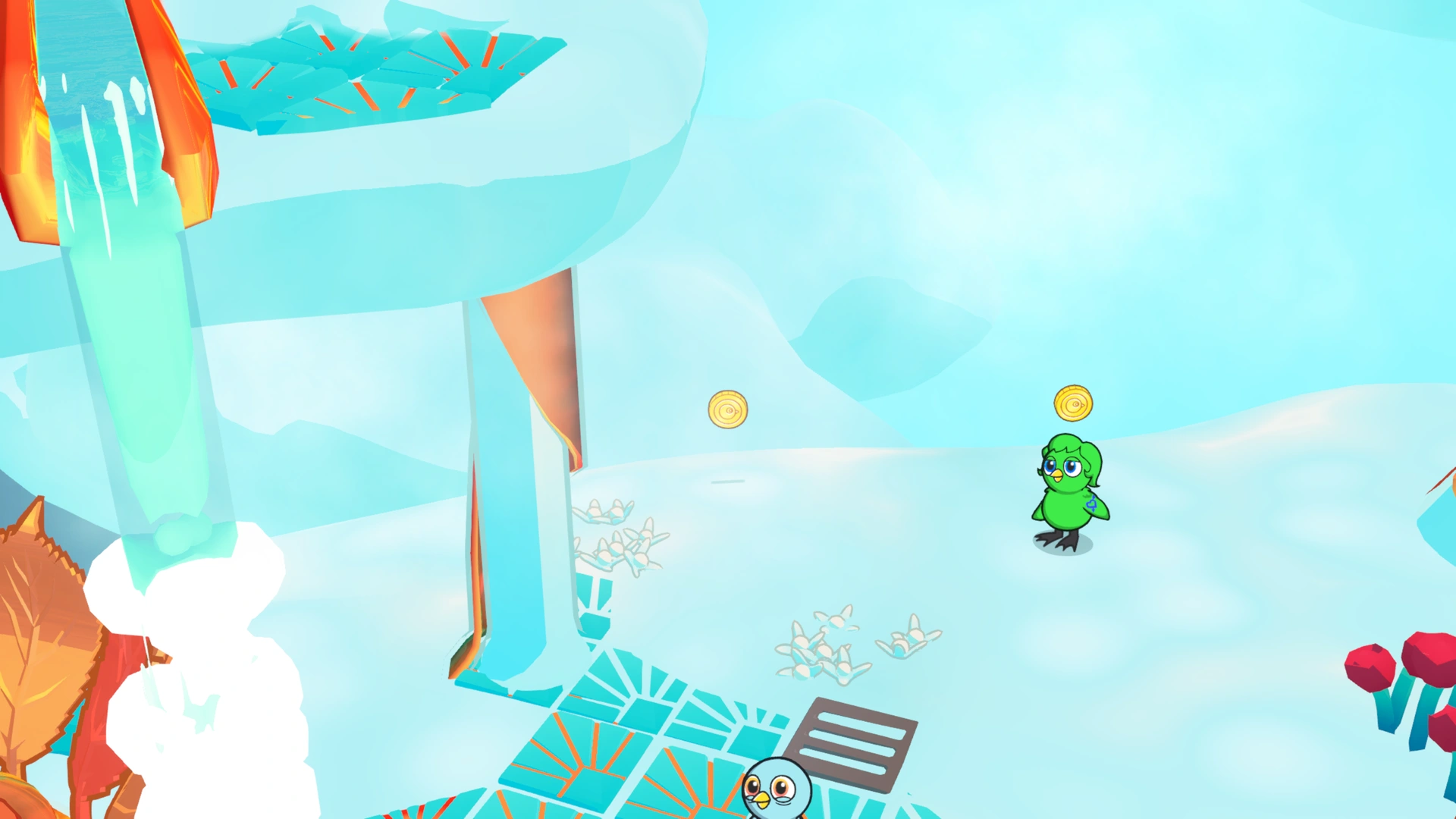 Coin group 8 in Cloud Kingdom, showing 1 fixed pickups