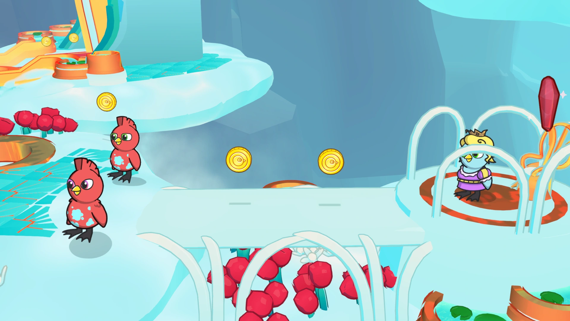 Coin group 13 in Cloud Kingdom, showing 2 fixed pickups