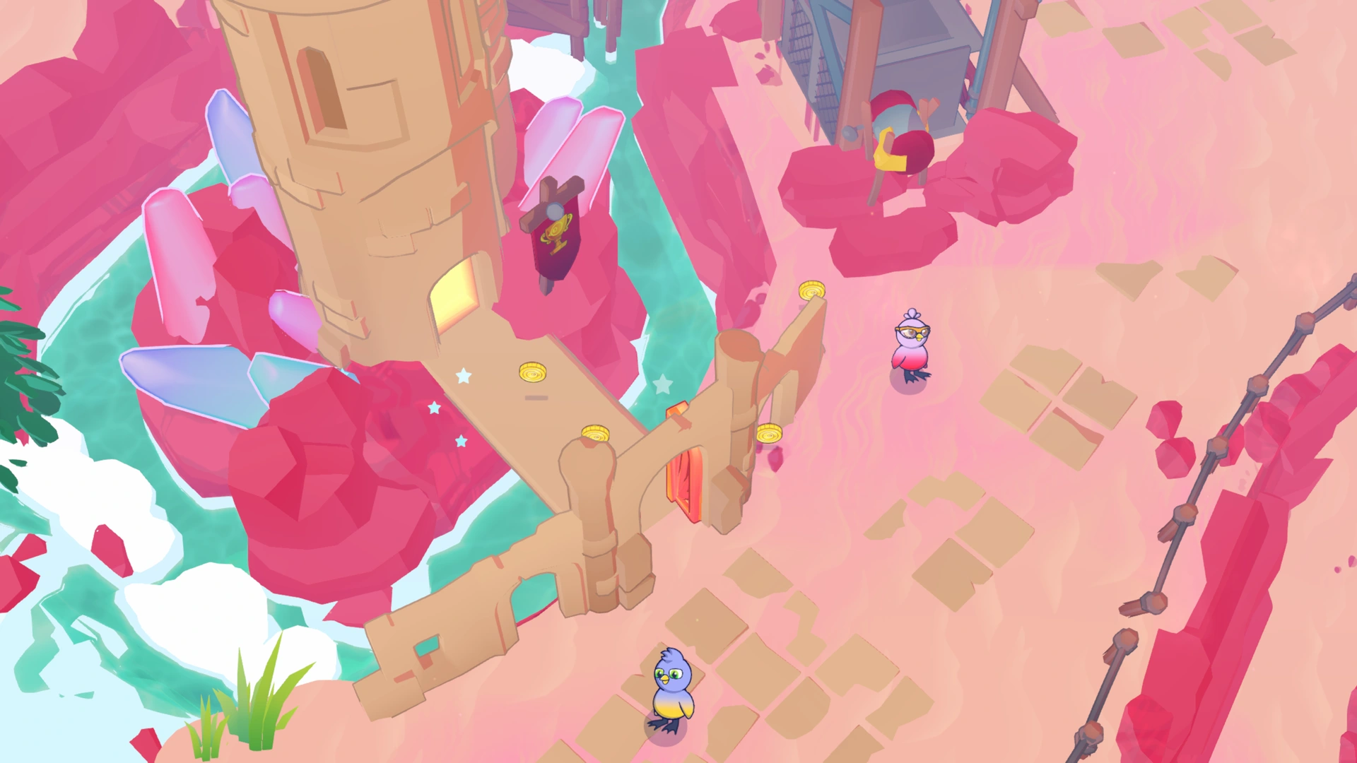 Coin group 1 in Crystal Desert, showing 4 fixed pickups