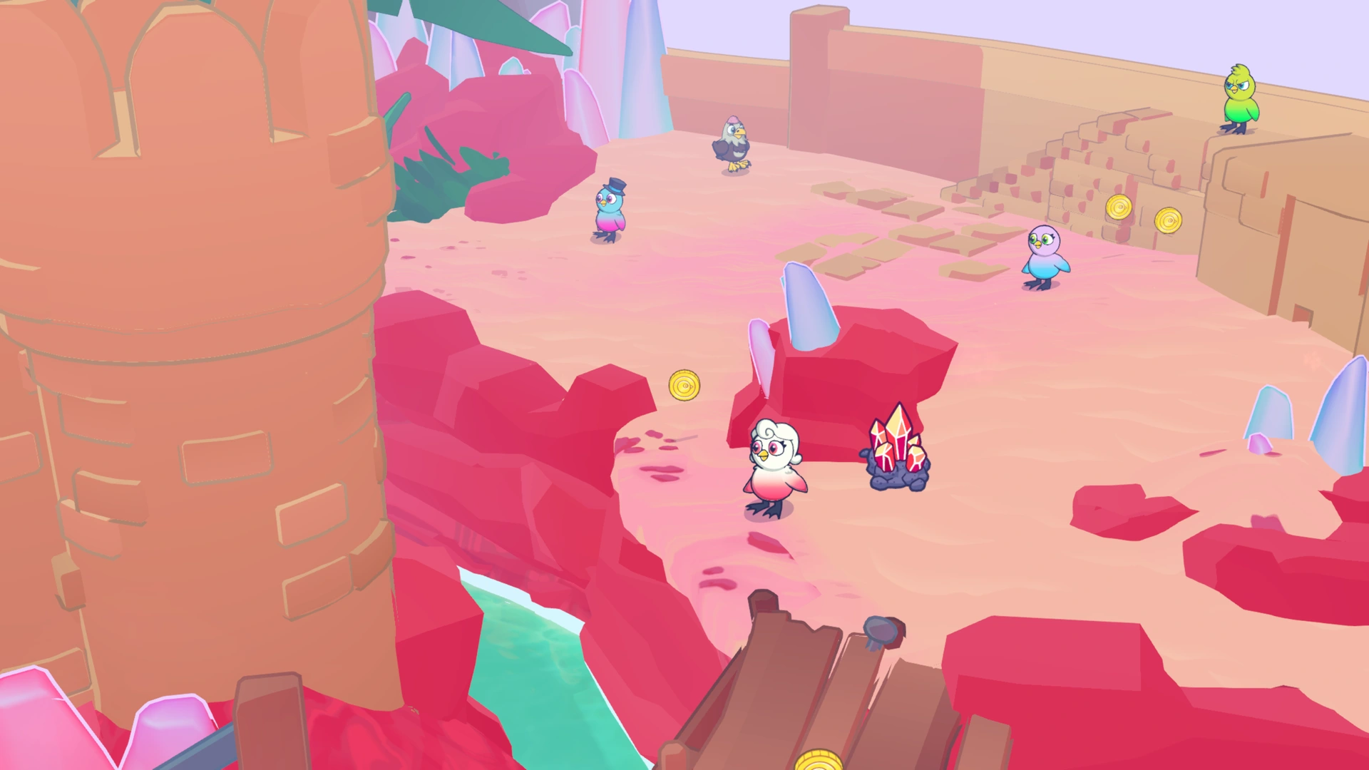 Coin group 3 in Crystal Desert, showing 1 fixed pickups