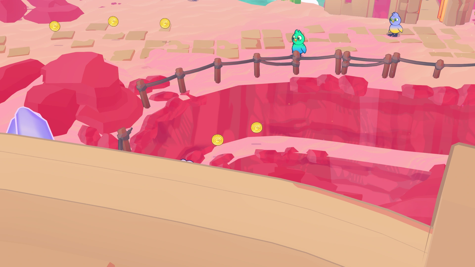 Coin group 7 in Crystal Desert, showing 2 fixed pickups