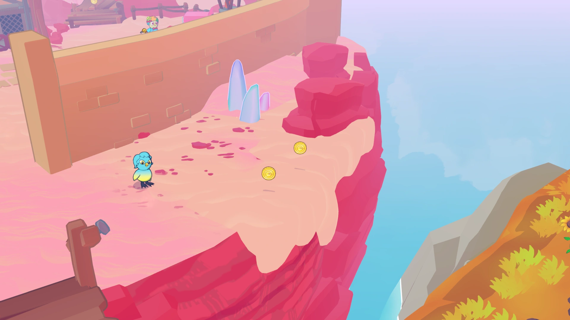 Coin group 8 in Crystal Desert, showing 2 fixed pickups