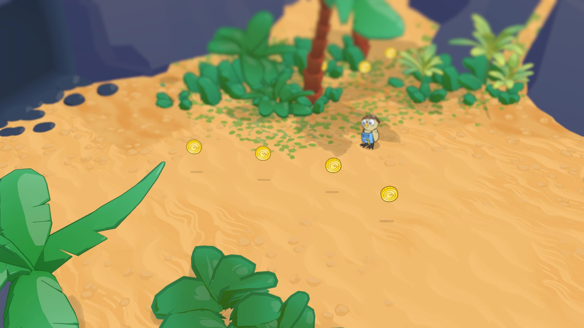 Coin group 3 in Fishing Beach, showing 4 fixed pickups