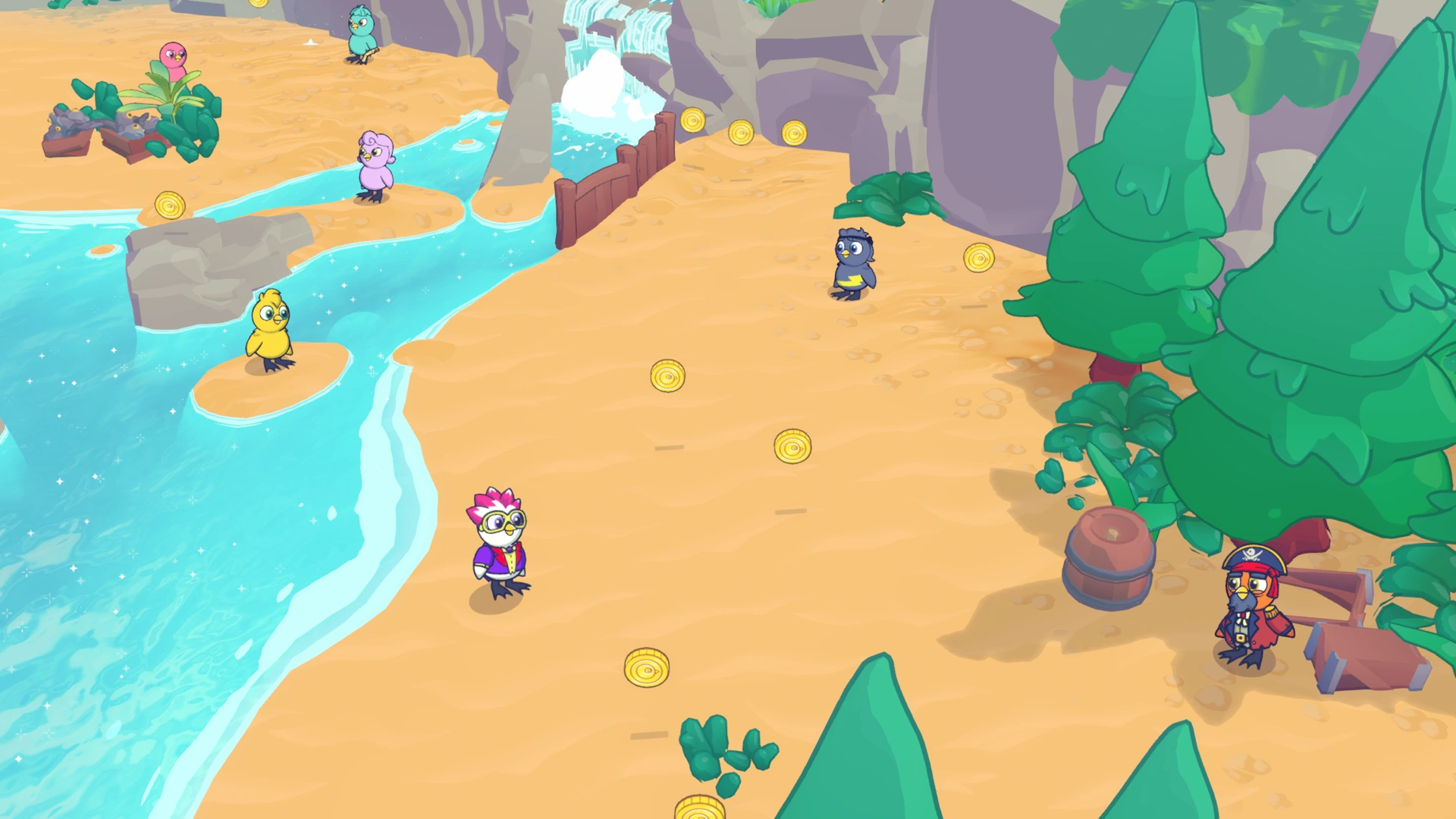 Coin group 2 in Quackbeard's Cove, showing 2 fixed pickups