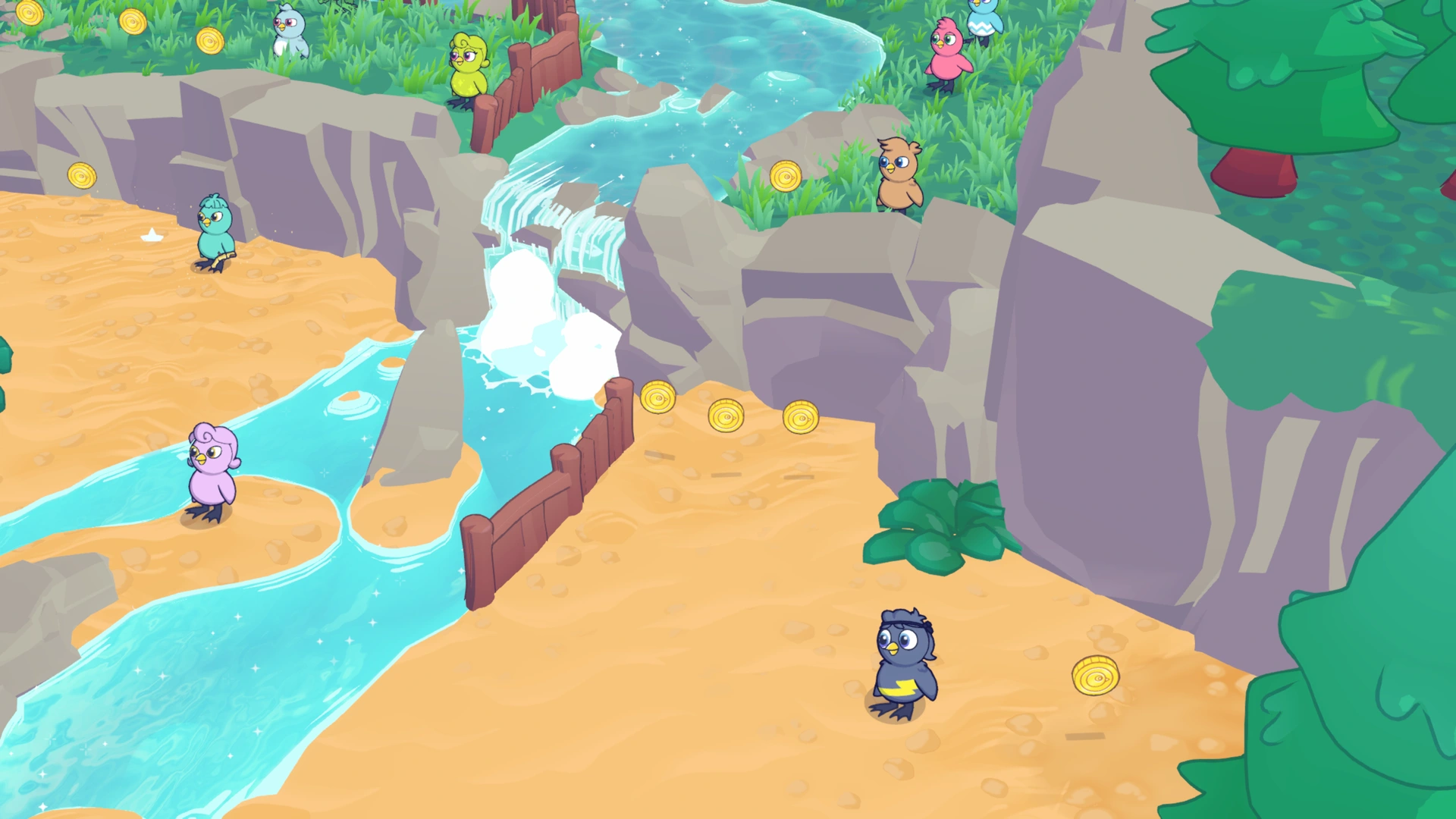 Coin group 3 in Quackbeard's Cove, showing 3 fixed pickups