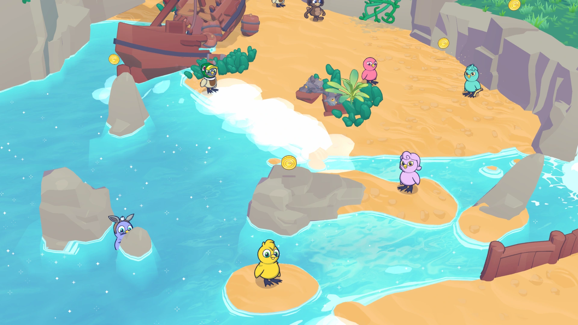 Coin group 8 in Quackbeard's Cove, showing 1 fixed pickups