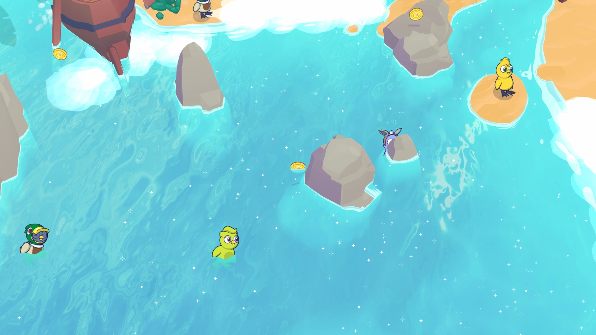 Coin group 9 in Quackbeard's Cove, showing 1 fixed pickups
