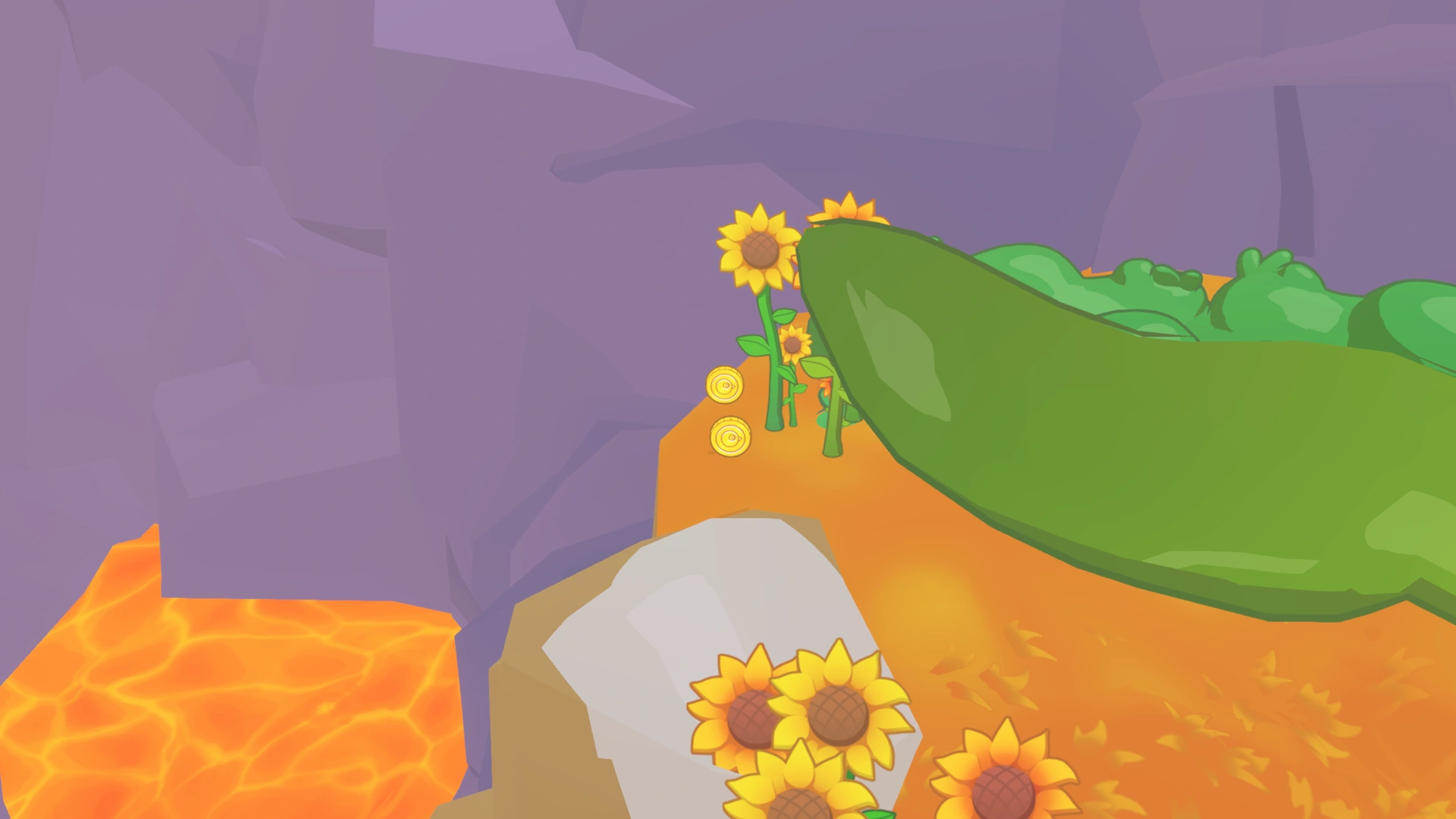 Coin group 5 in Sunflower Ravine, showing 2 fixed pickups