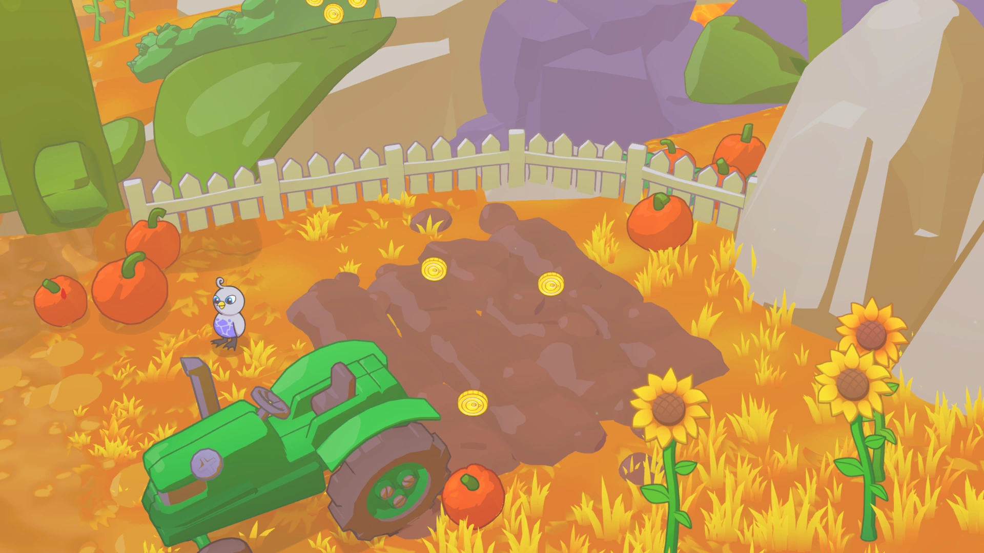 Coin group 31 in Sunflower Ravine, showing 2 fixed pickups