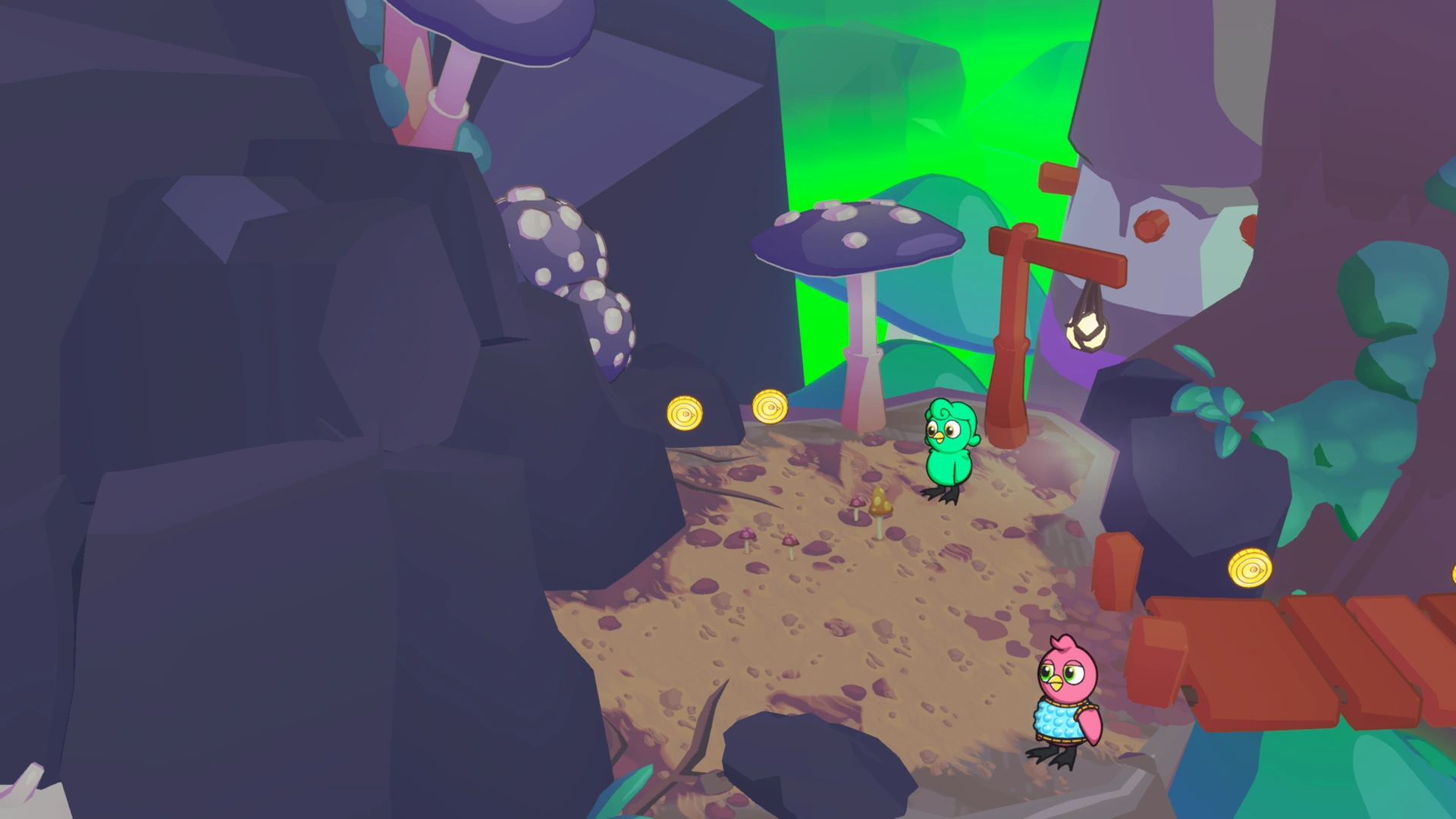 Coin group 1 in Toadstool Towers, showing 2 fixed pickups