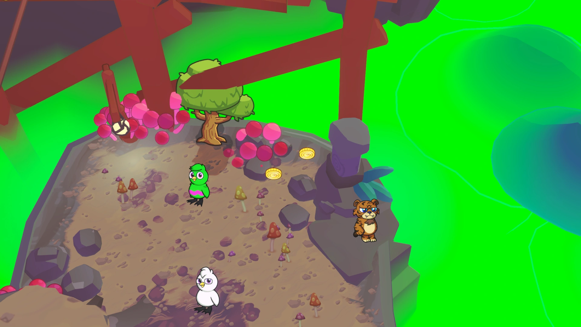 Coin group 4 in Toadstool Towers, showing 2 fixed pickups