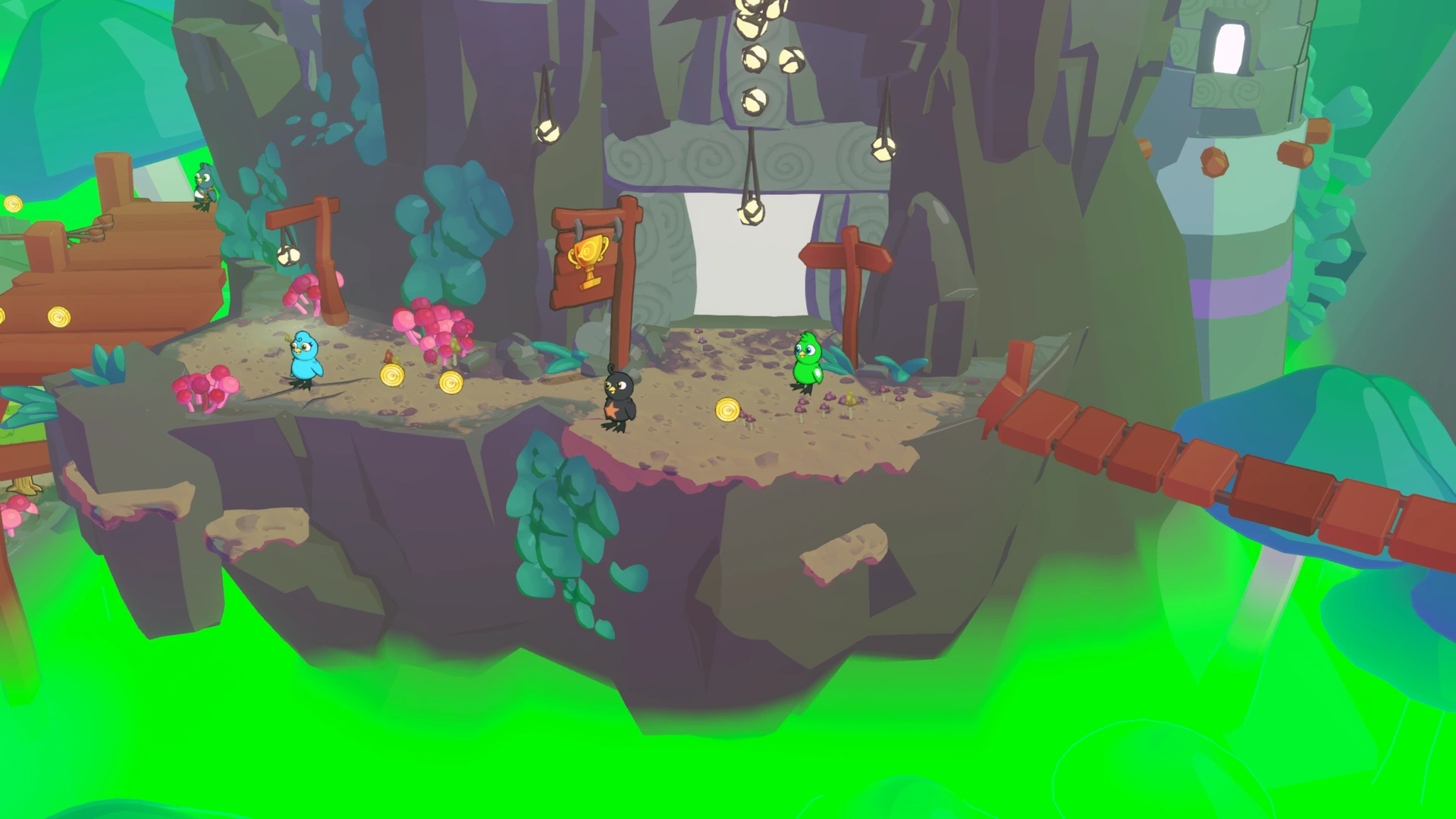 Coin group 8 in Toadstool Towers, showing 1 fixed pickups