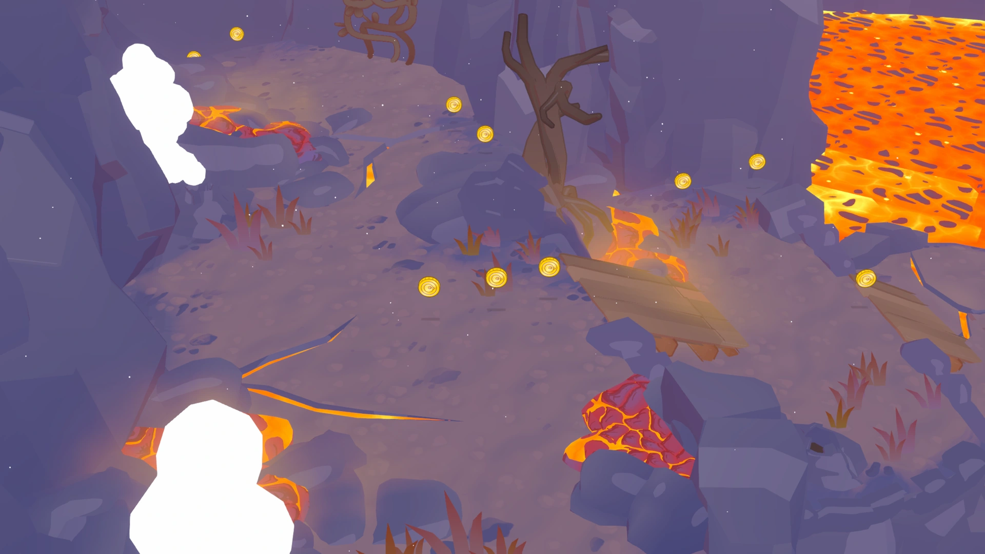 Coin group 3 in Volcano Interior, showing 3 fixed pickups