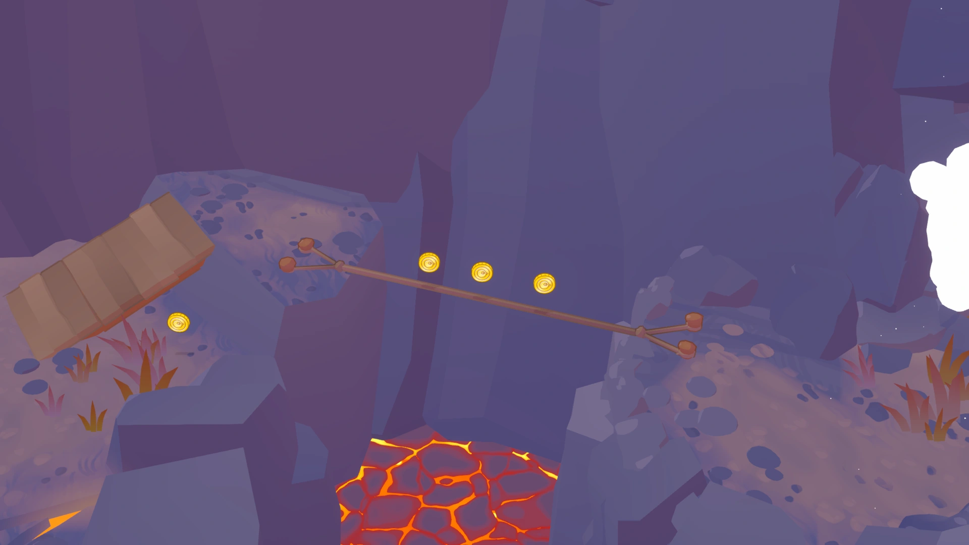 Coin group 4 in Volcano Interior, showing 3 fixed pickups