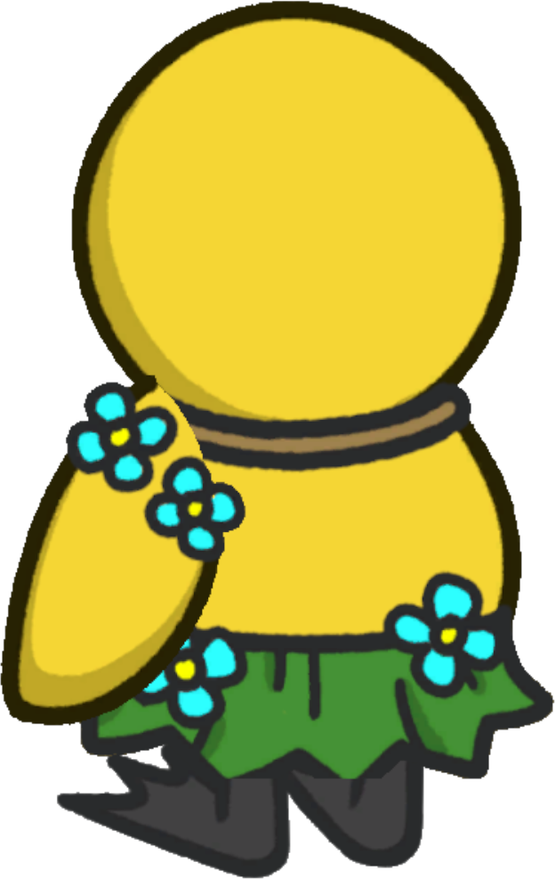 Rotating overworld view of Coconut bikini