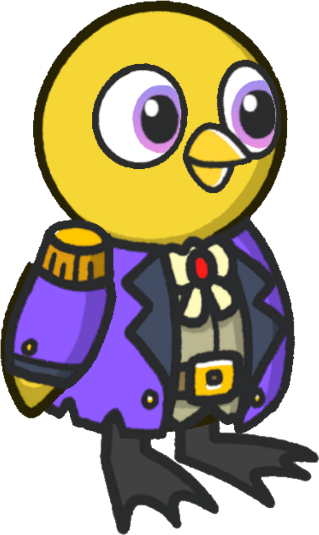 Pirate clothes, colour option 3, on a yellow duck