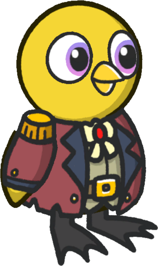 Pirate clothes, colour option 4, on a yellow duck