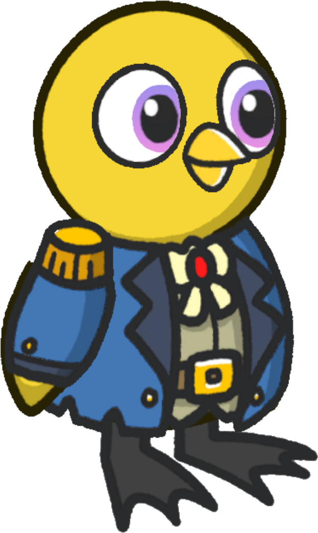 Pirate clothes, colour option 5, on a yellow duck