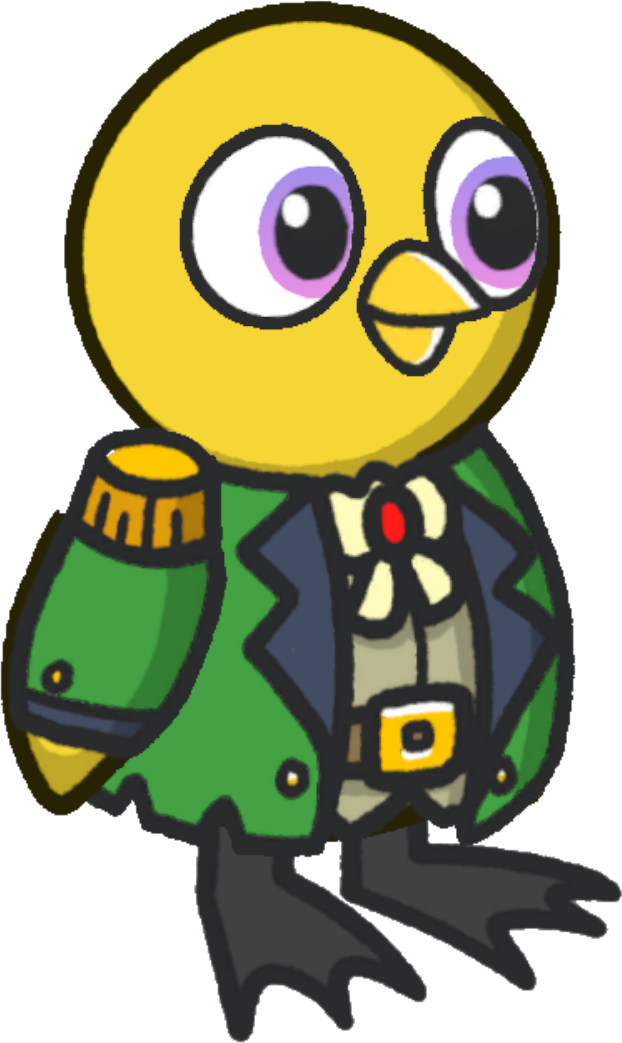 Pirate clothes, colour option 6, on a yellow duck