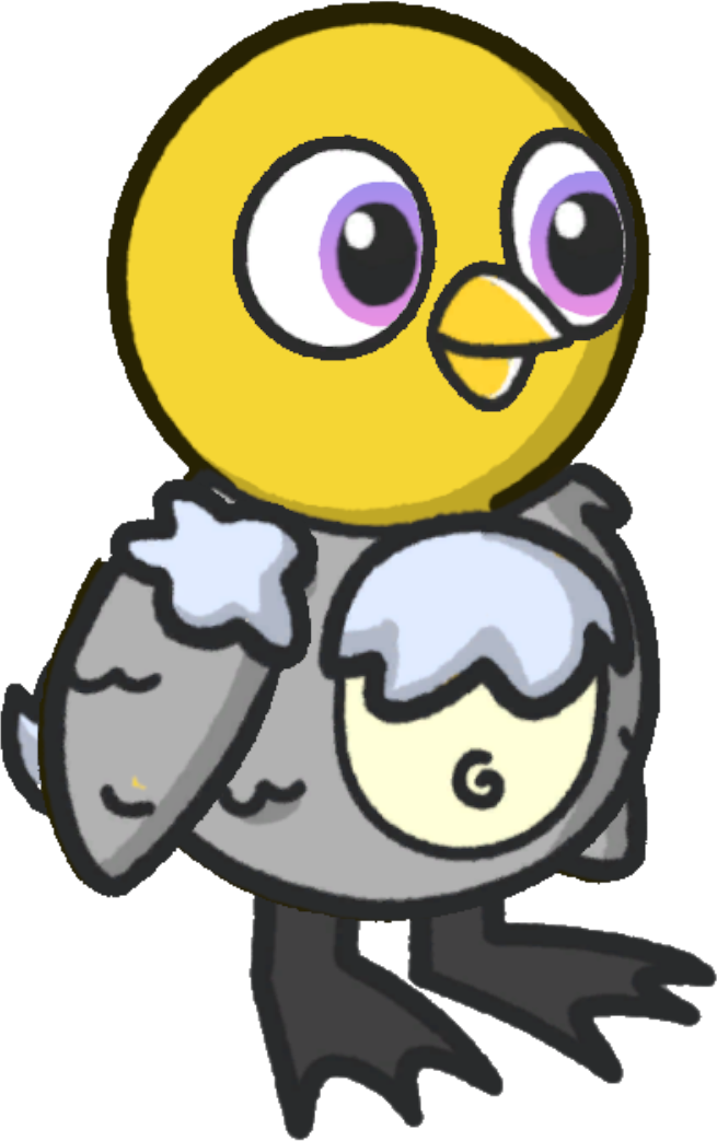 Rabbit costume, colour option 2, on a yellow duck