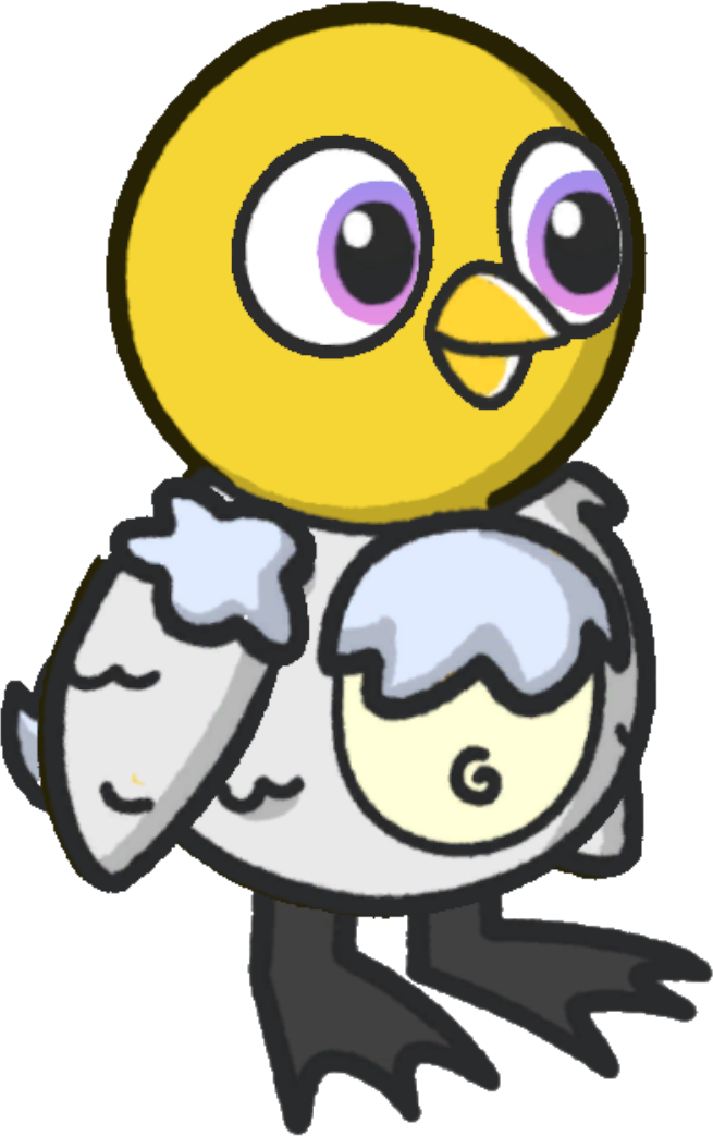 Rabbit costume, colour option 3, on a yellow duck
