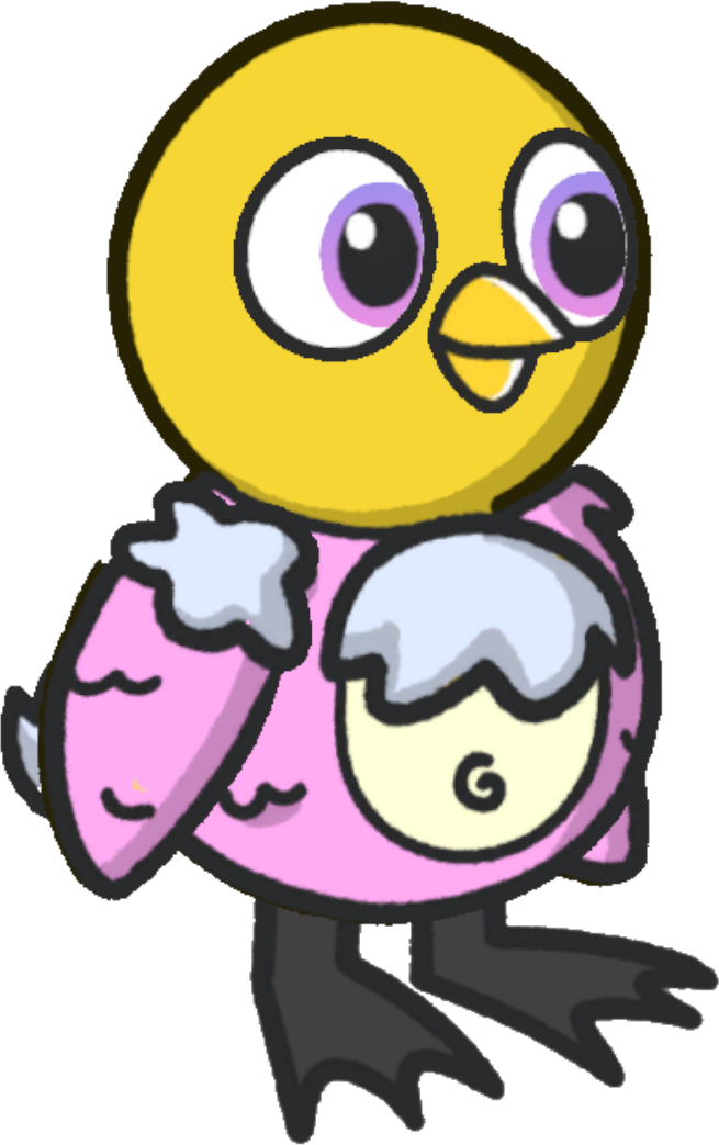 Rabbit costume, colour option 4, on a yellow duck