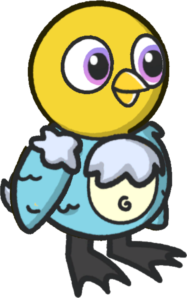 Rabbit costume, colour option 6, on a yellow duck