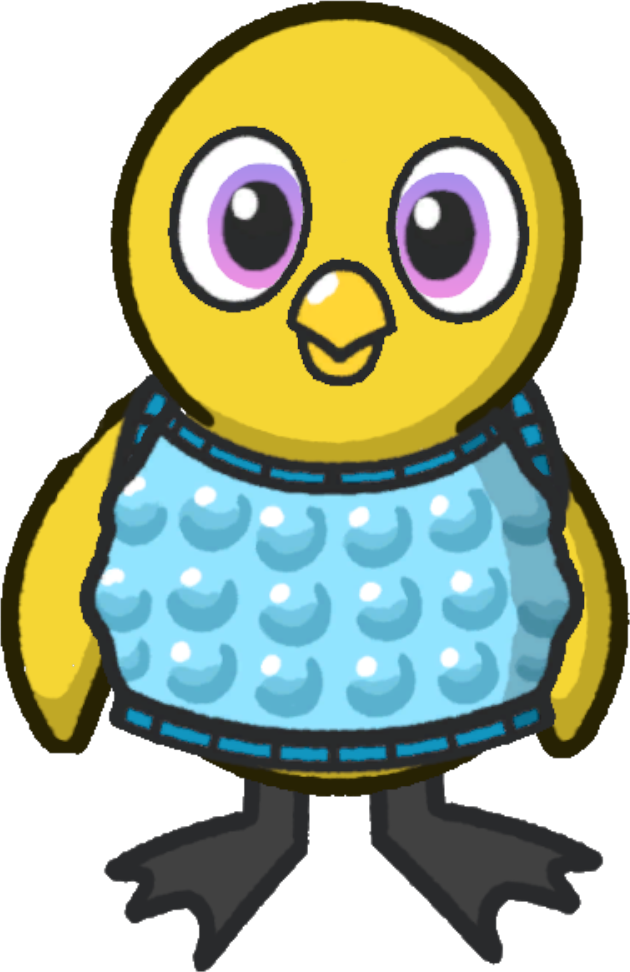 Rotating overworld view of Bubble wrap Costume