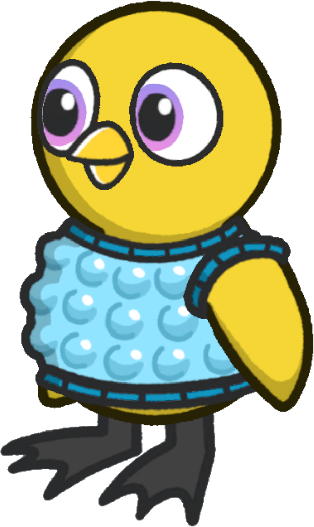Rotating overworld view of Bubble wrap Costume
