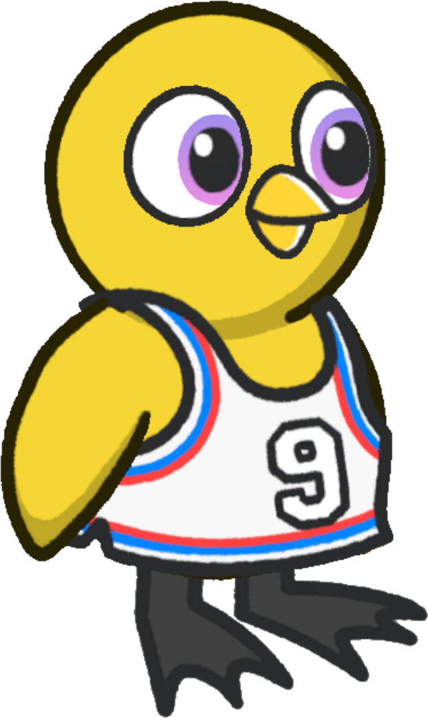 Basketball vest, colour option 5, on a yellow duck