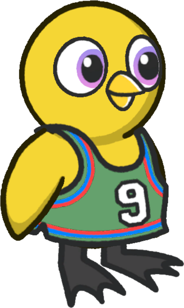 Basketball vest, colour option 6, on a yellow duck
