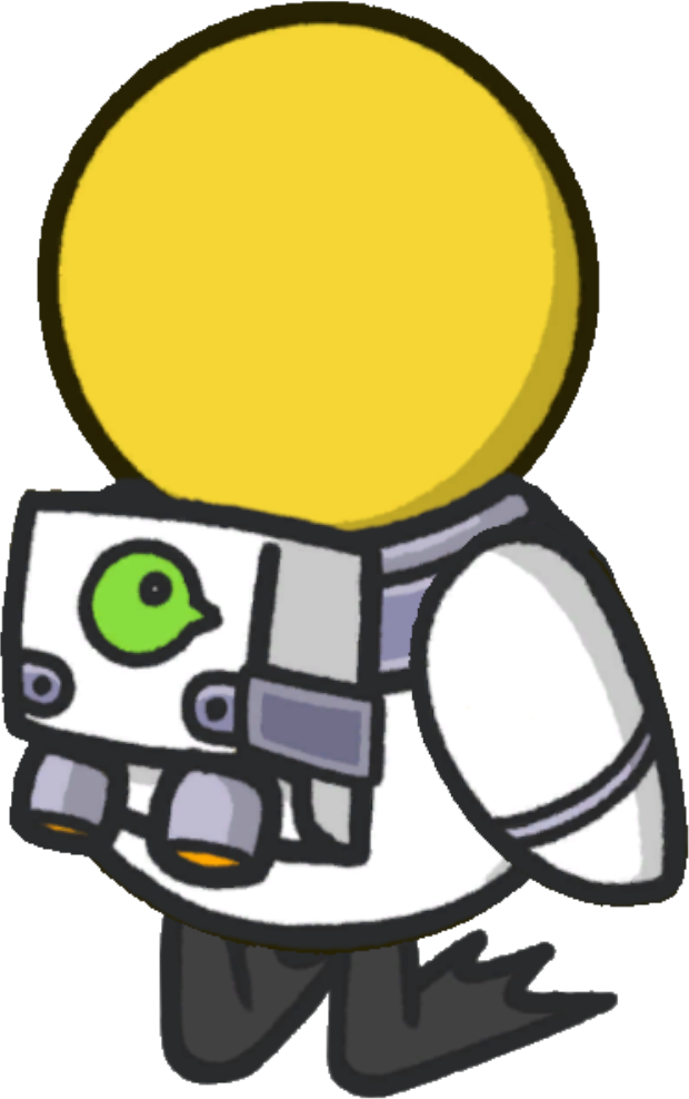 Rotating overworld view of Space suit
