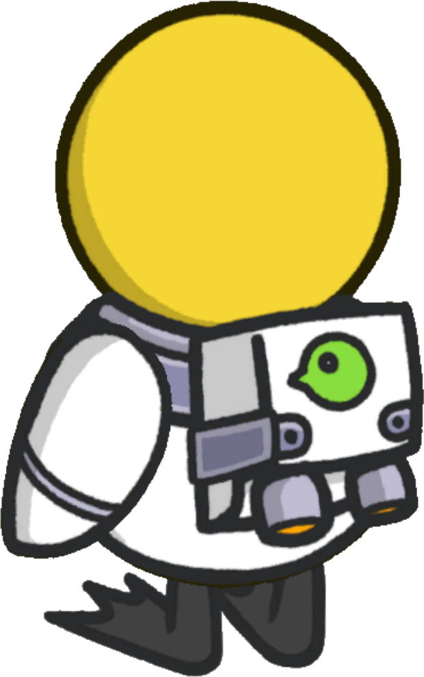 Rotating overworld view of Space suit