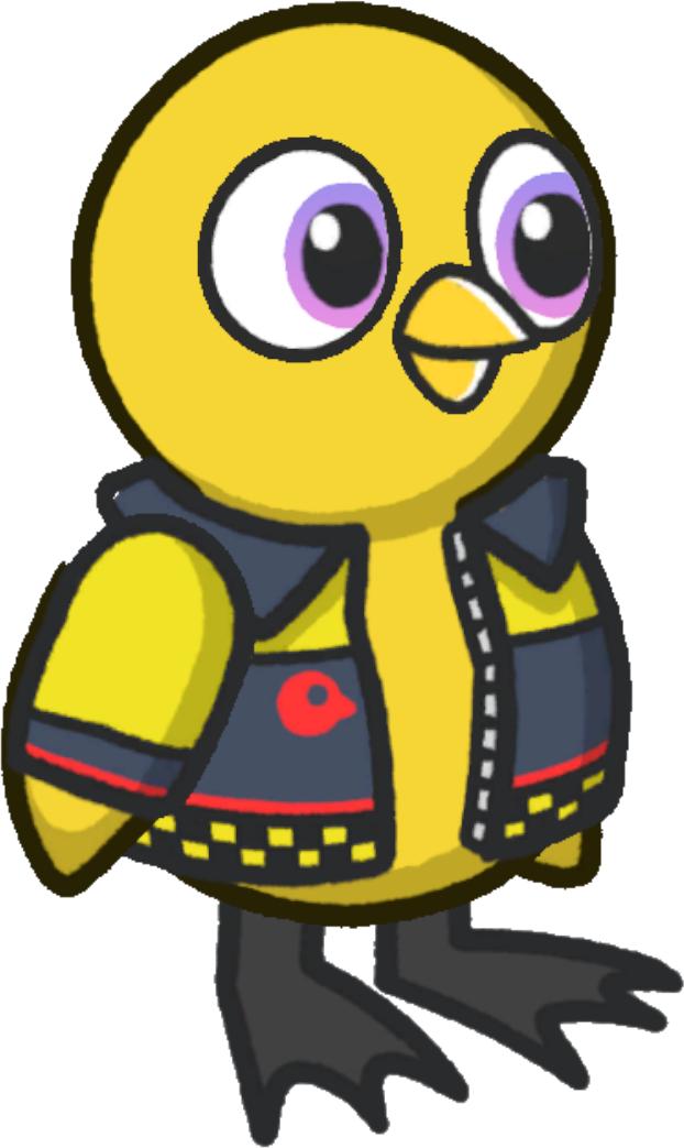Motocross jacket, colour option 3, on a yellow duck