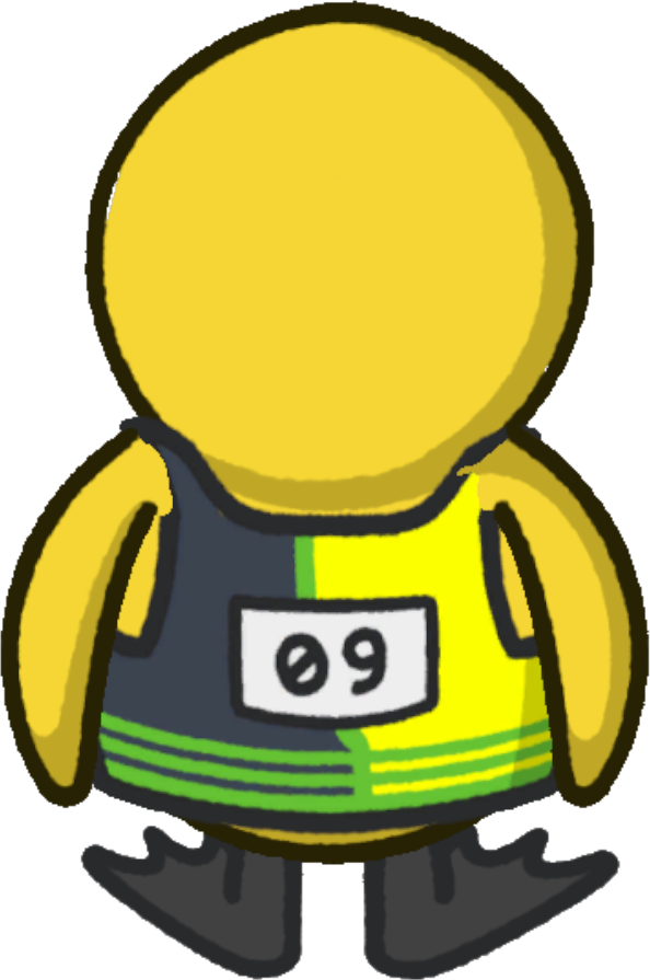 Rotating overworld view of Sprinter Costume