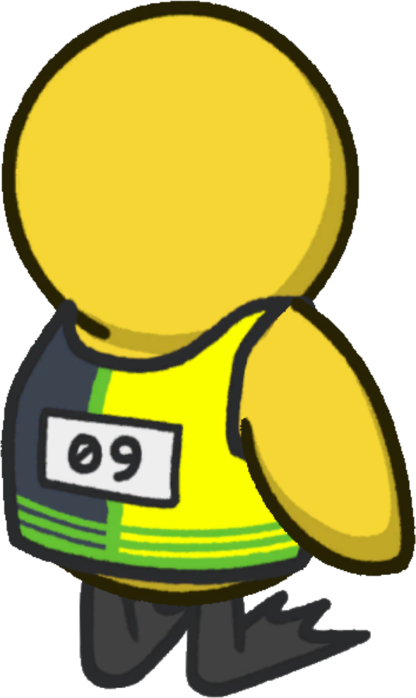 Rotating overworld view of Sprinter Costume