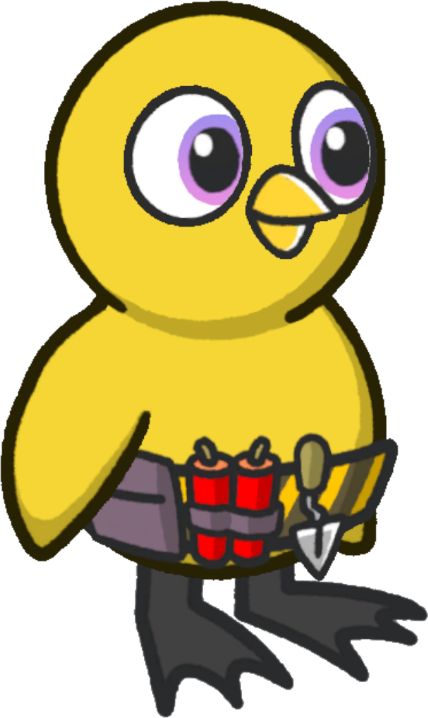 Tool belt, colour option 2, on a yellow duck