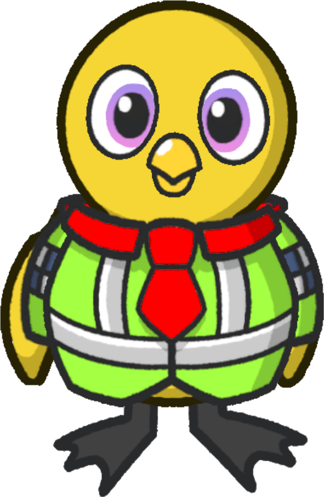 Front view of a yellow duck wearing Police Uniform