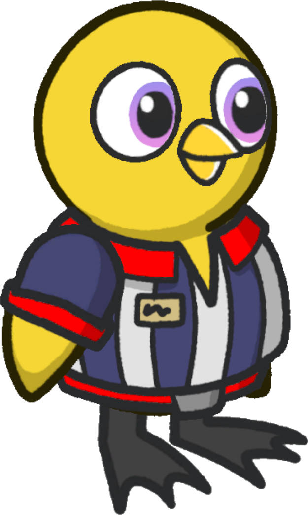 Referee Shirt, colour option 1, on a yellow duck